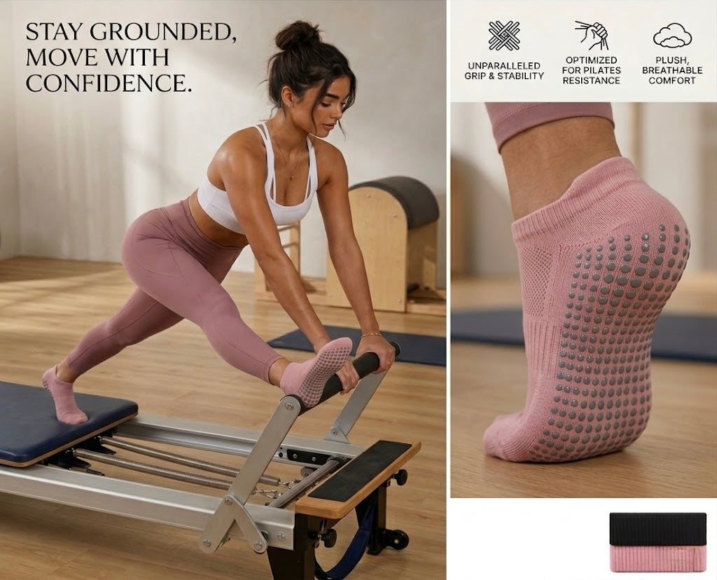 Halo Grip Socks | Non-Slip Studio Grip Socks (2 pairs)